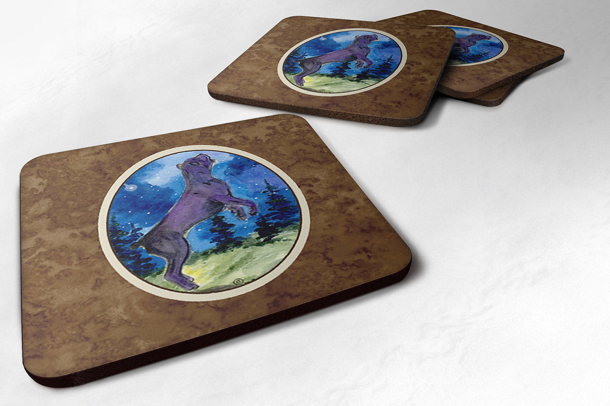 Cane Corso Foam Coasters Set of 4 Cup Coasters for Indoor Outdoor, Tabletop Protection, Anti Slip, Mouse pad Material