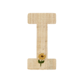 One Raffia Letter Sticker | Girl - I
