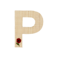 One Raffia Letter Sticker | Girl - P