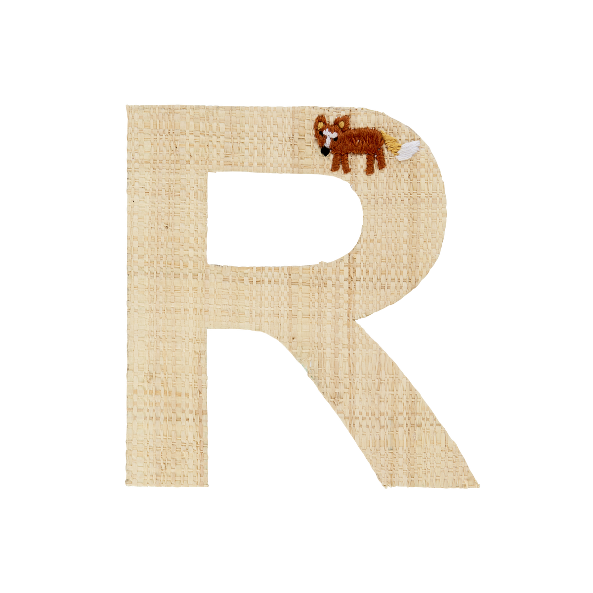 One Raffia Letter Sticker | Boy - R