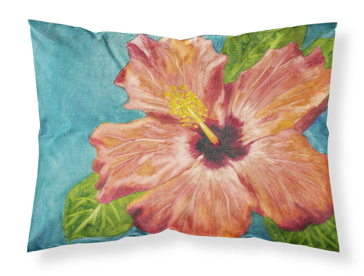 Coral Hibiscus by Malenda Trick Standard Pillowcase Lightweight Super Soft Easy Care Decorative Artwork Pillowcase, Standard