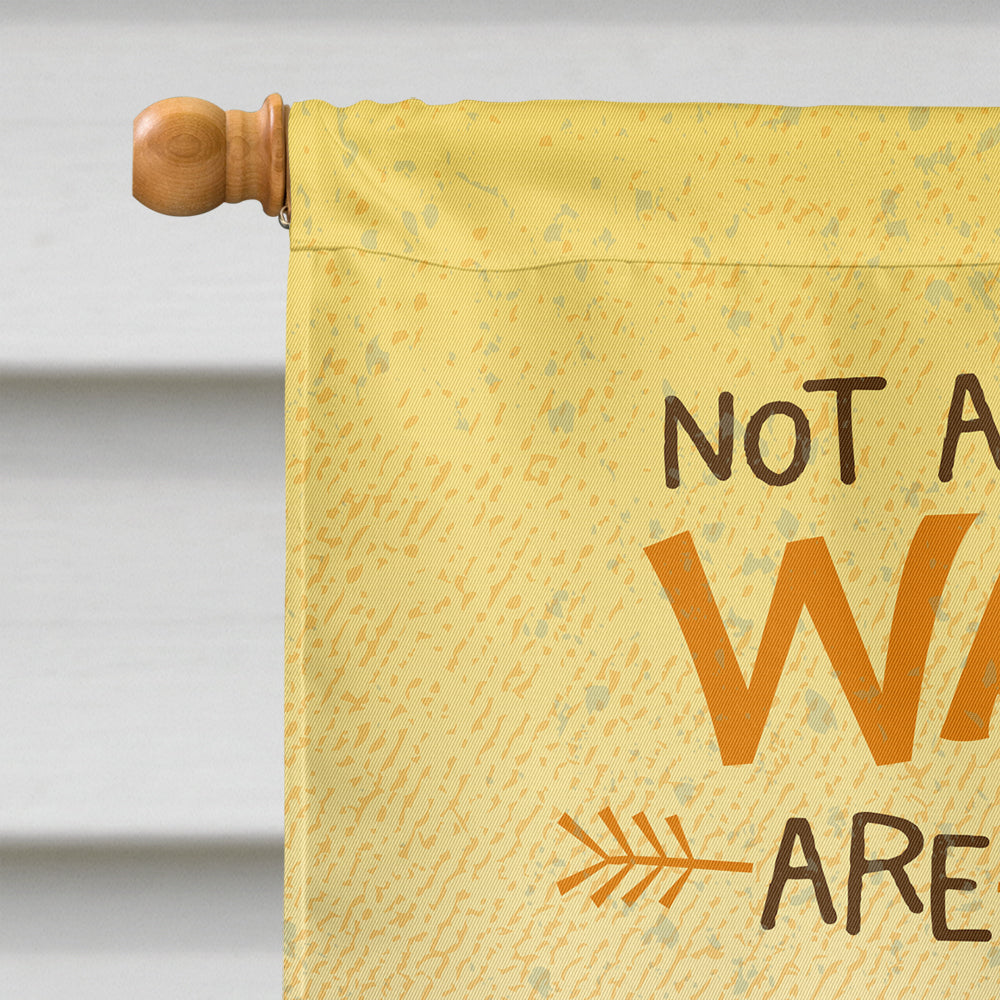Retro Camper Camping Wander House Flag 28x40 Porch Sleeve Pole Decorative Outside Yard Banner Artwork Wall Hanging, Polyester