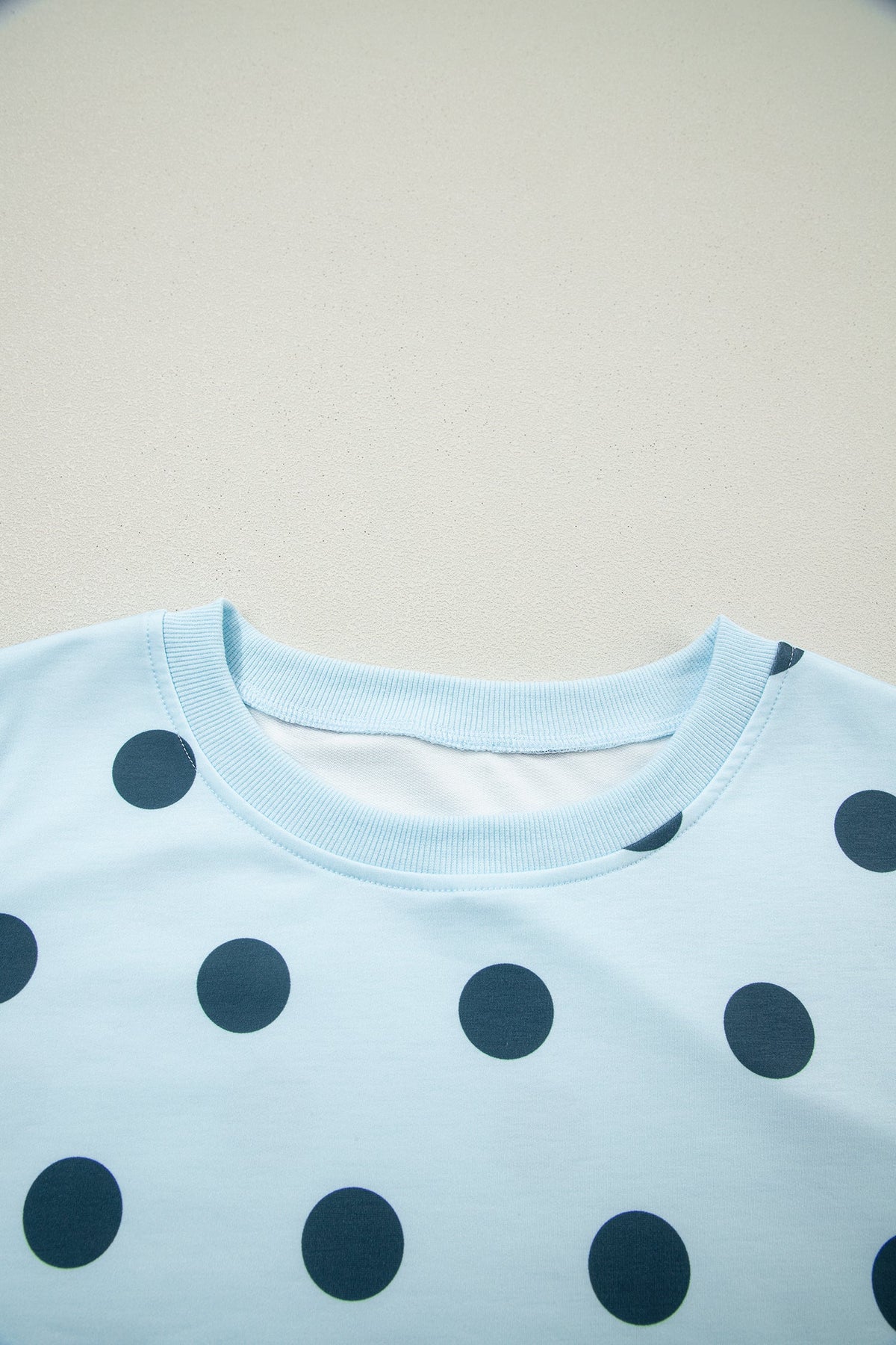 Polka Dot Ribbed Trim Tank & Mini Skort Set