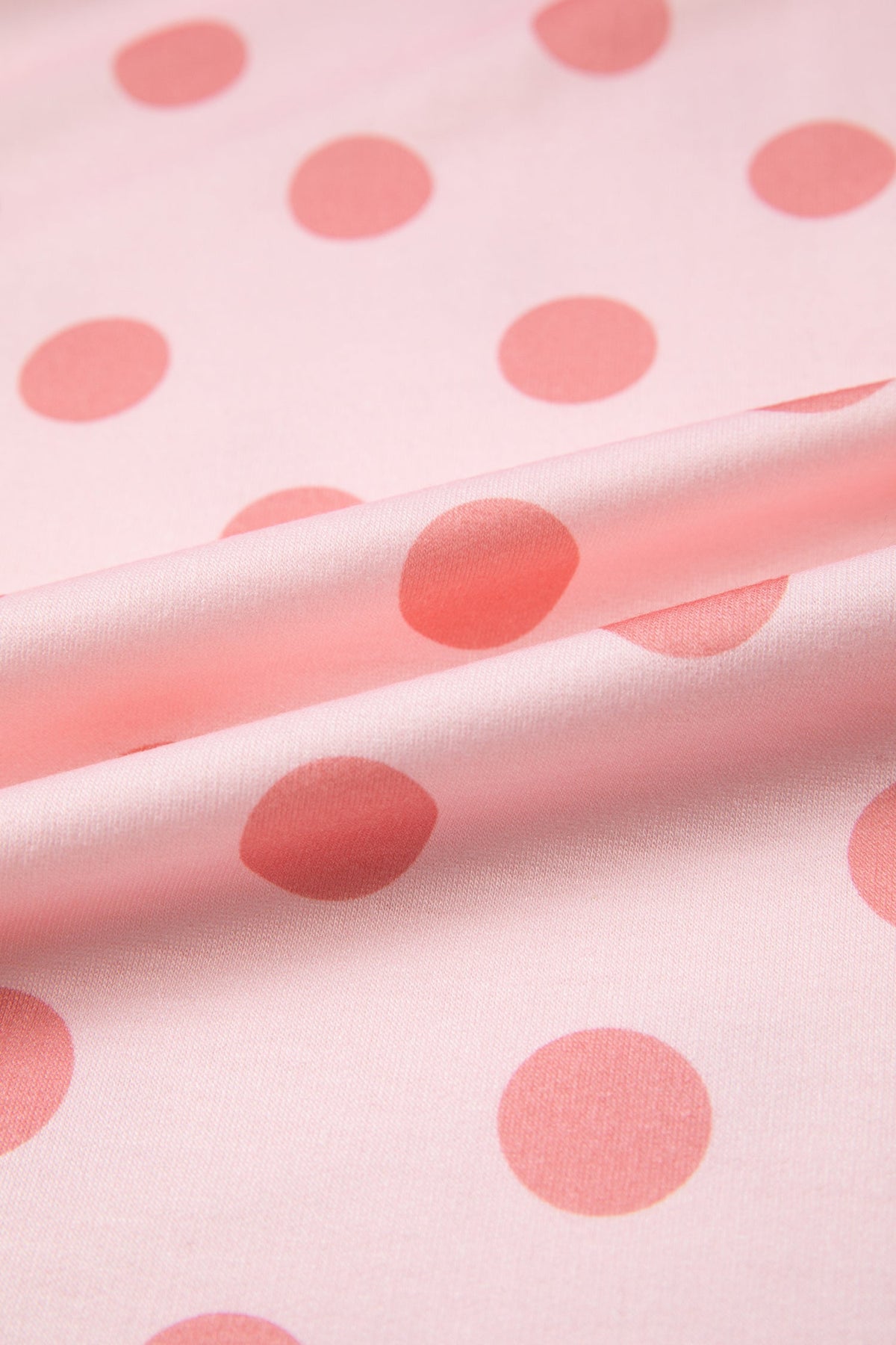 Colorblock Polka Dot Short Sleeve Tee