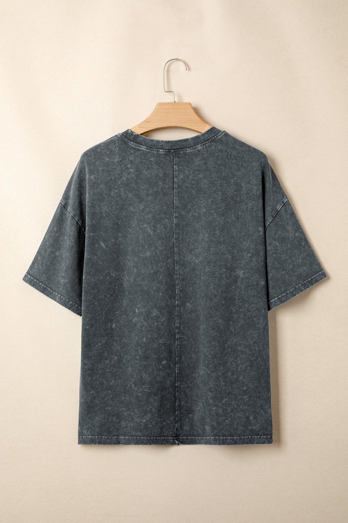 Solid Mineral Washed Short Sleeve Oversize Tee