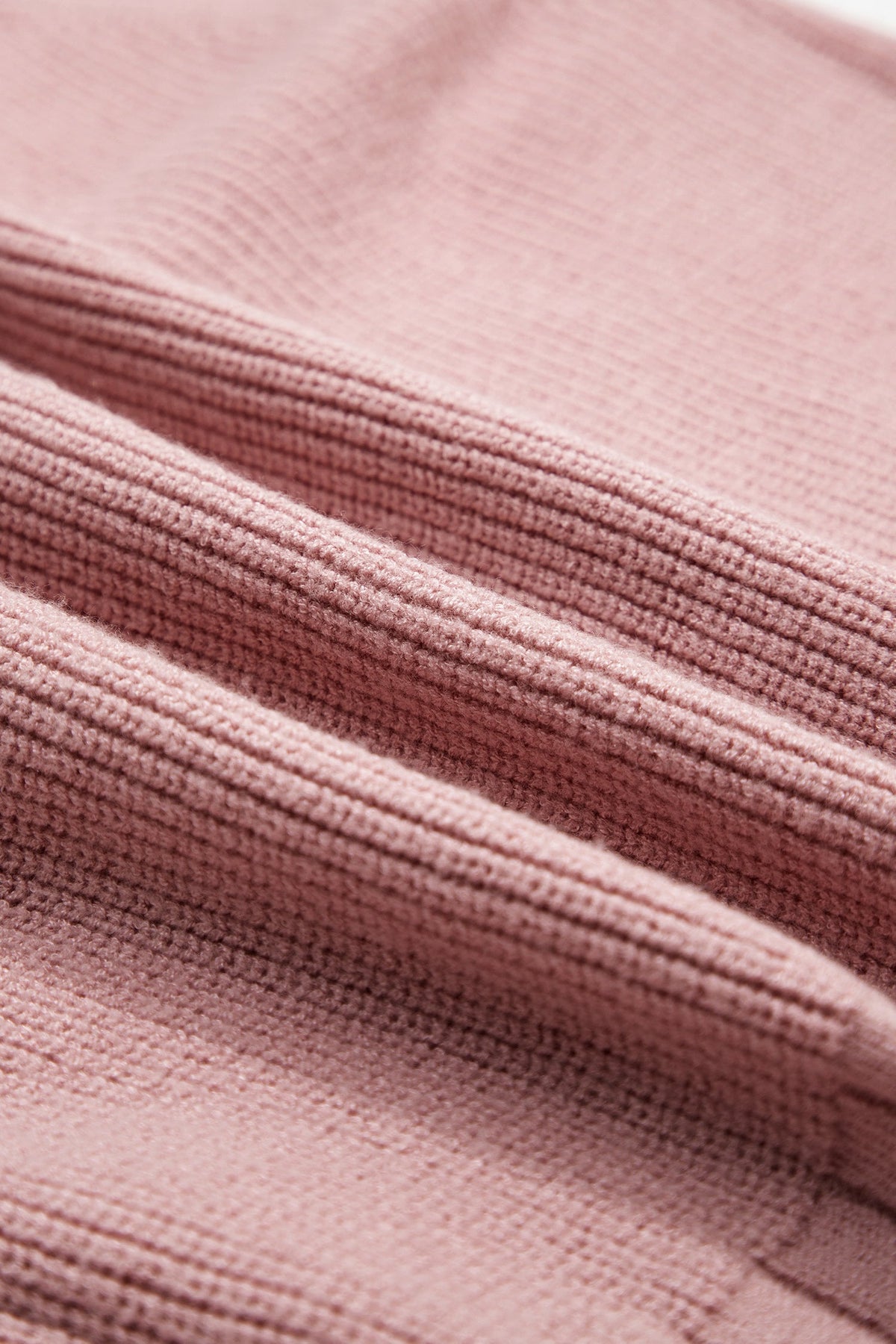 Solid Textured Knit Button Front V-Neck Cardigan