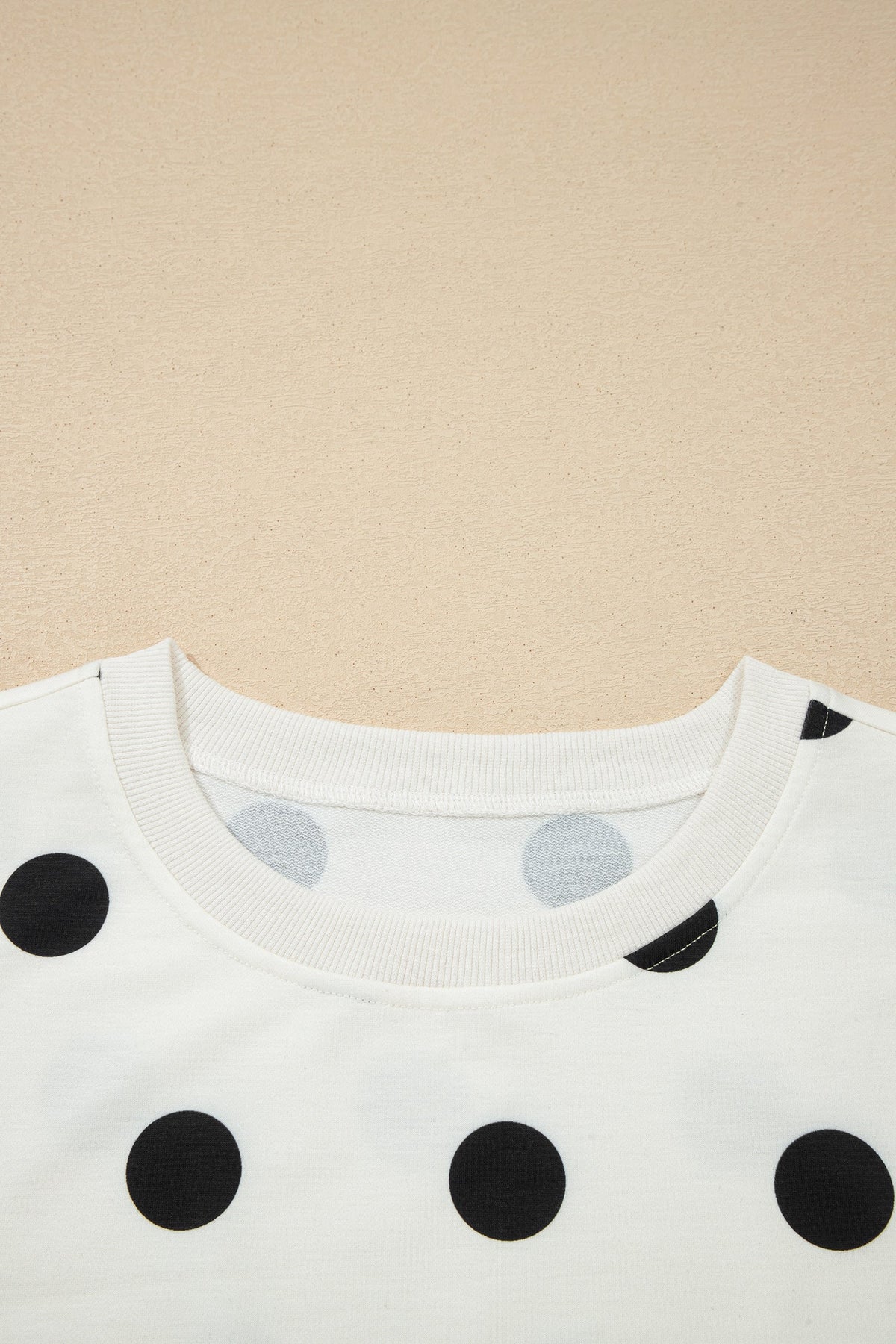 Polka Dot Ribbed Trim Tank & Mini Skort Set