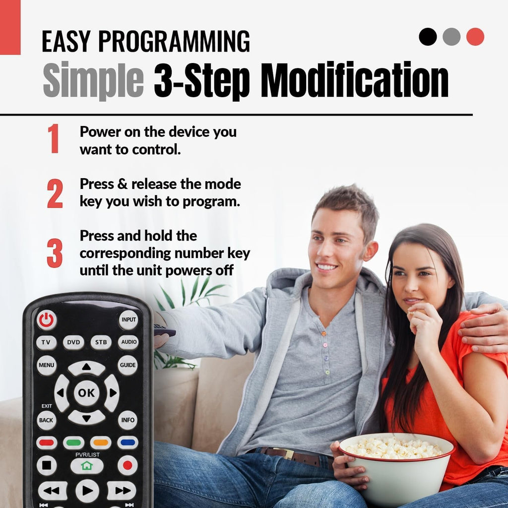 Anderic Substitute for RCA RCU404 4-Device Universal Remote Control [RRU401]