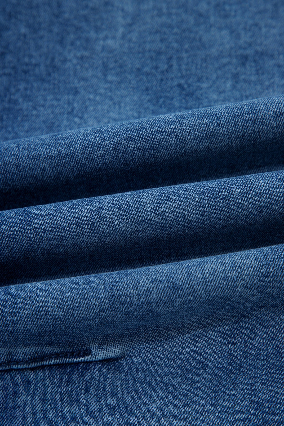 Denim Frayed Hem Cropped Straight Leg Jeans
