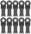 BOSCH OSL114JF-10 1-1/4 In. Starlock® Oscillating Multi Tool Bi-Metal Xtra-clean Plunge Cut Blade 10 Pk.