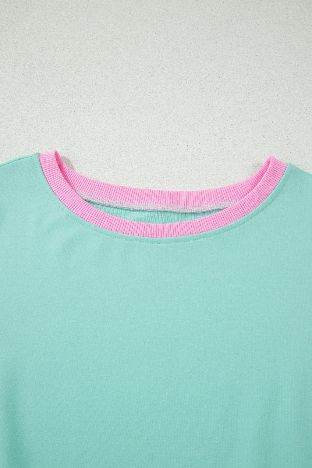 Colorblock Drop Shoulder T-Shirt & Skort Set