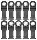 BOSCH OSL114F-10 1-1/4 In. Starlock® Oscillating Multi Tool Bi-Metal Plunge Cut Blade 10 pk.