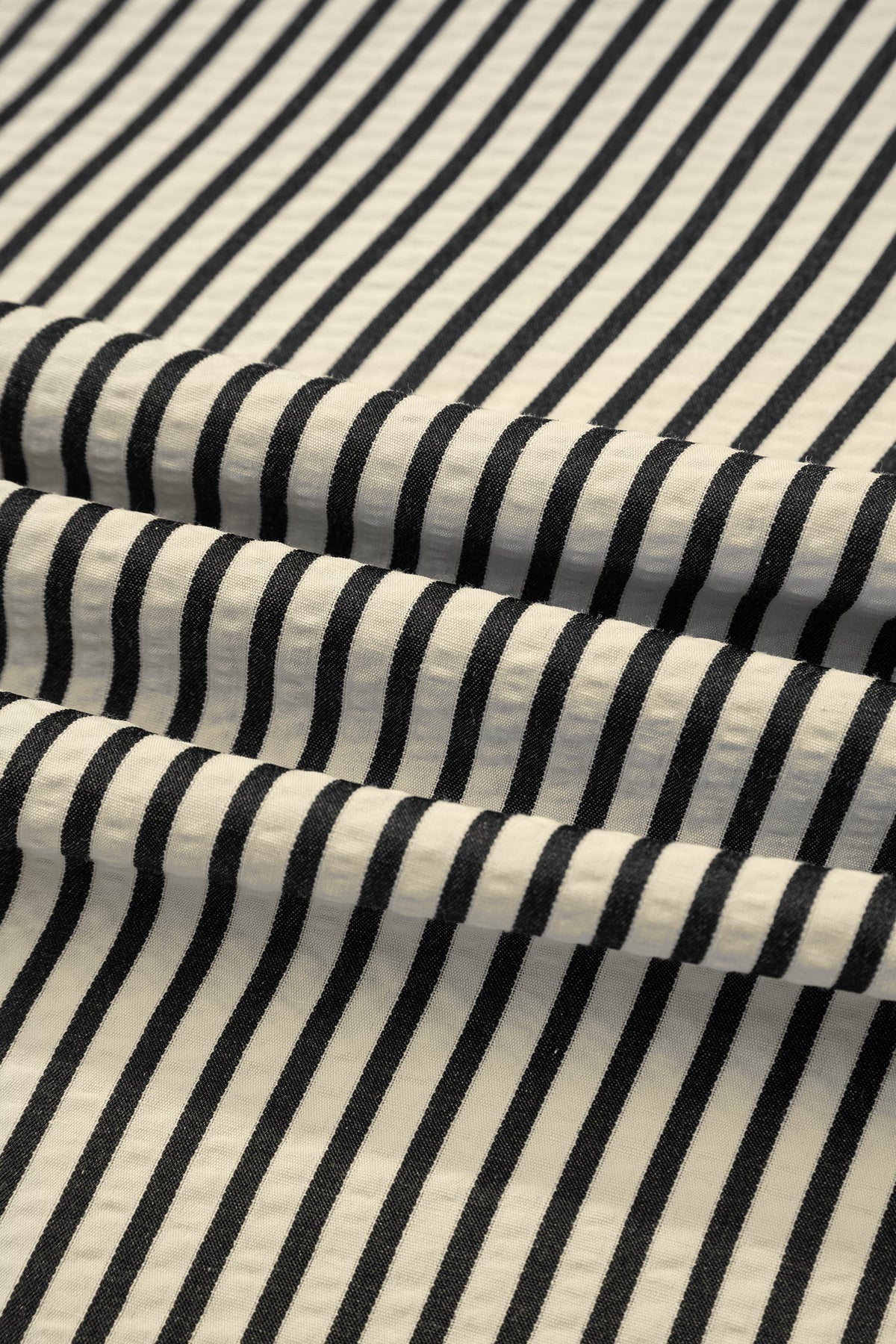 Stripe V-Neck Zip Front Midi Dress