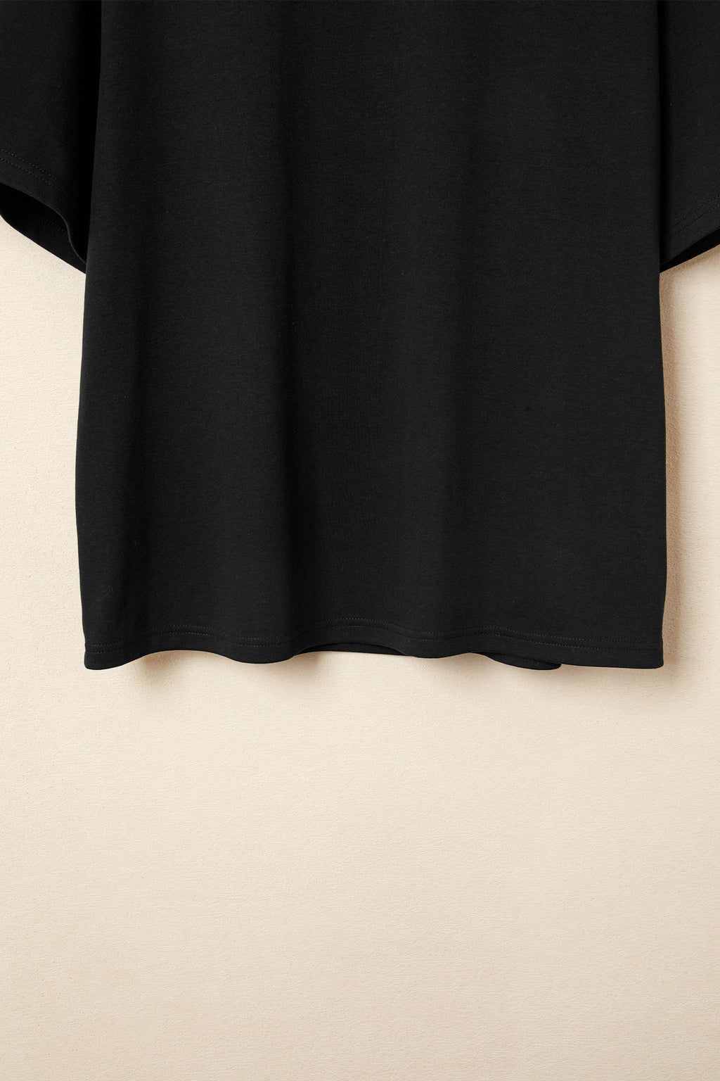 Solid High Neck Oversize Tee