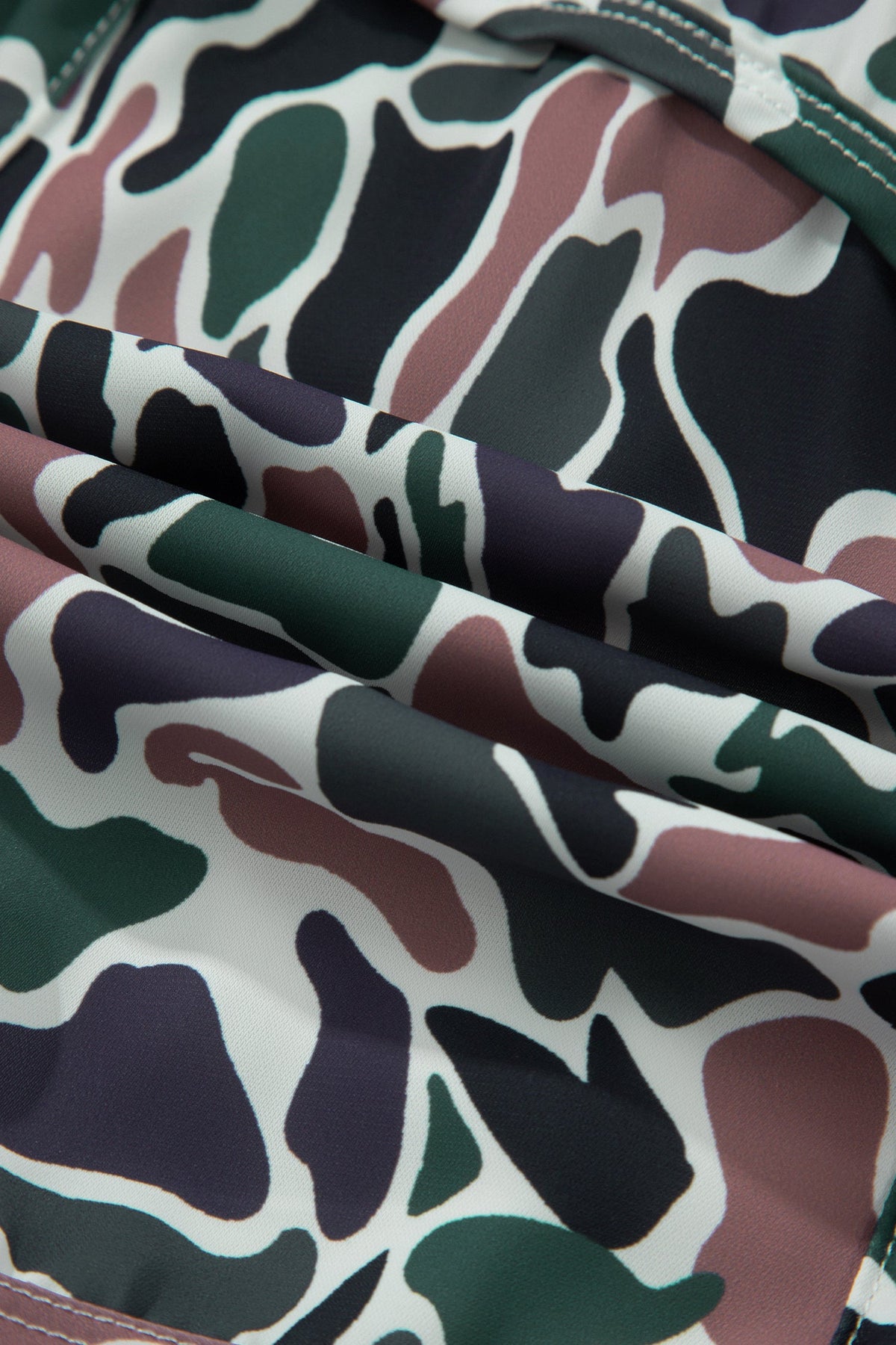 Camo High Waist Lined Athletic Shorts