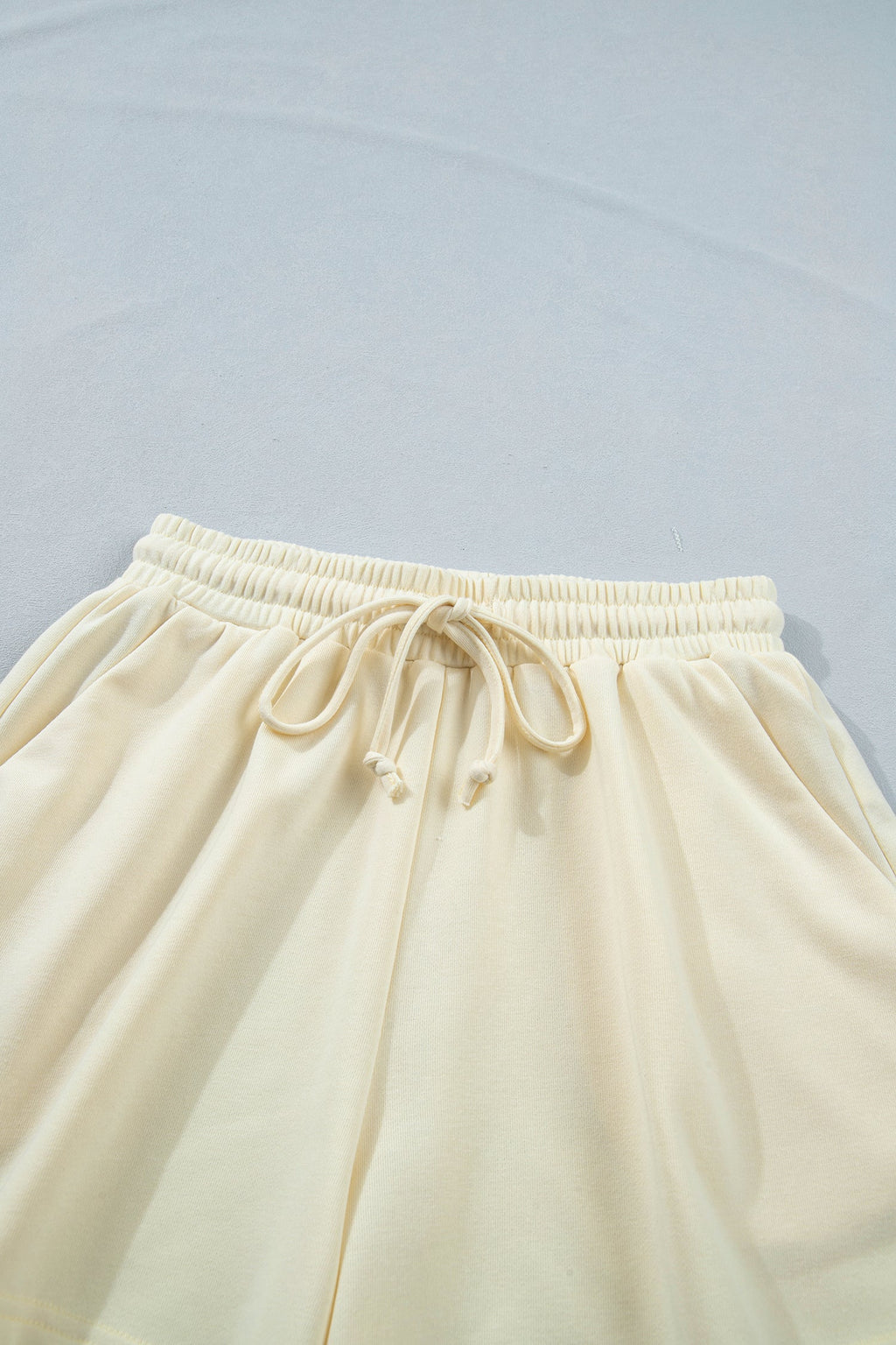 Leopard Bow Patch Tee & Drawstring Shorts Set