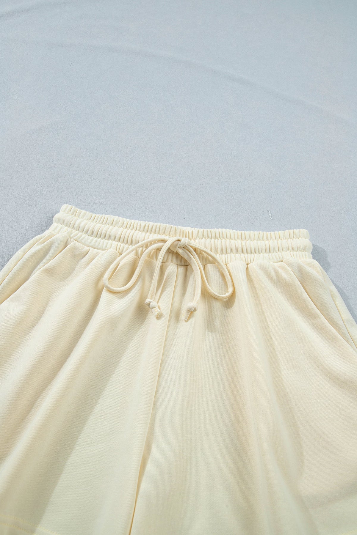 Leopard Bow Patch Tee & Drawstring Shorts Set