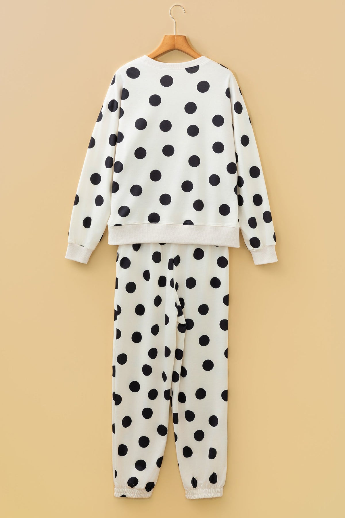 Polka Dot Pullover and Jogger Pants Set