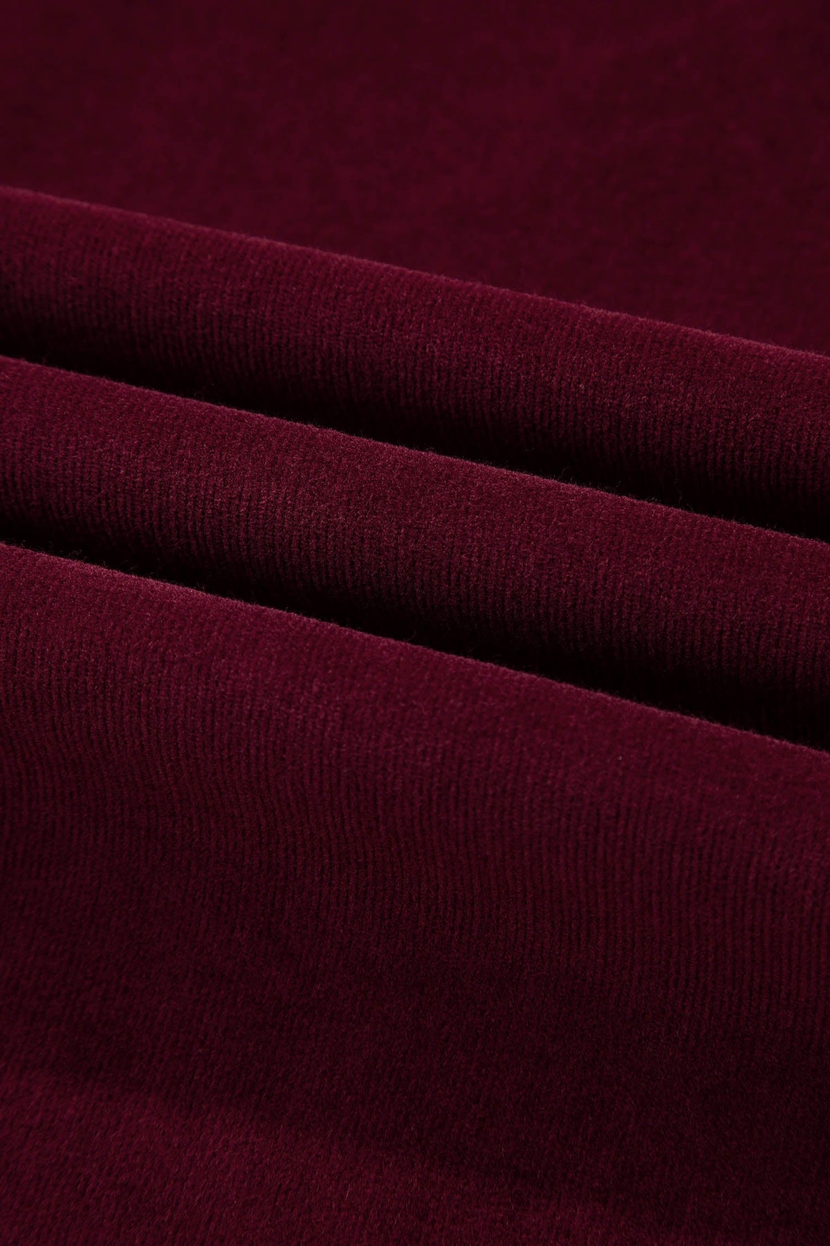 Solid Corduroy High Waist Wide Leg Pants
