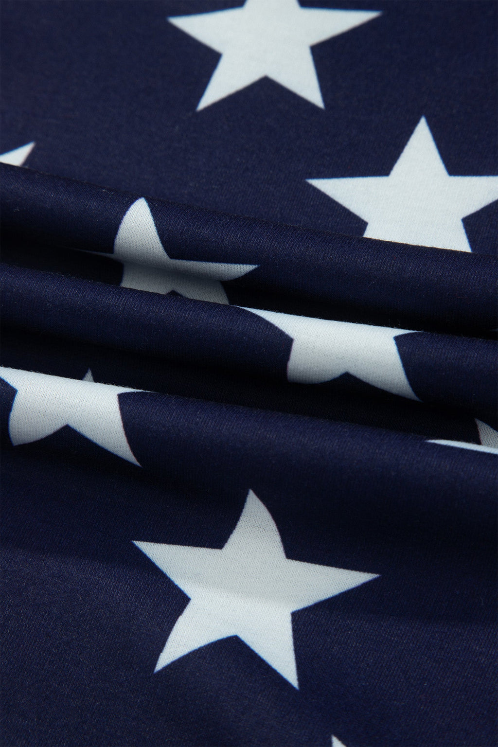 USA Flag Stars & Stripes Zip Collar Oversized Sweatshirt
