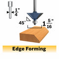 BOSCH 85298MC 1-5/16 In. x 45° Carbide-Tipped Chamfer Router Bit