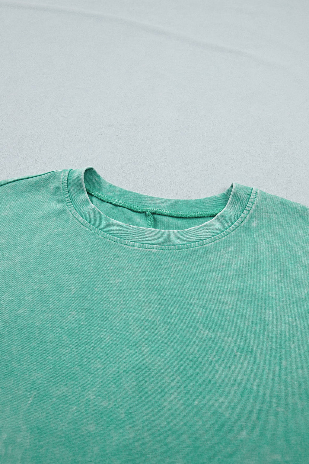 Solid Mineral Washed Short Sleeve Oversize Tee