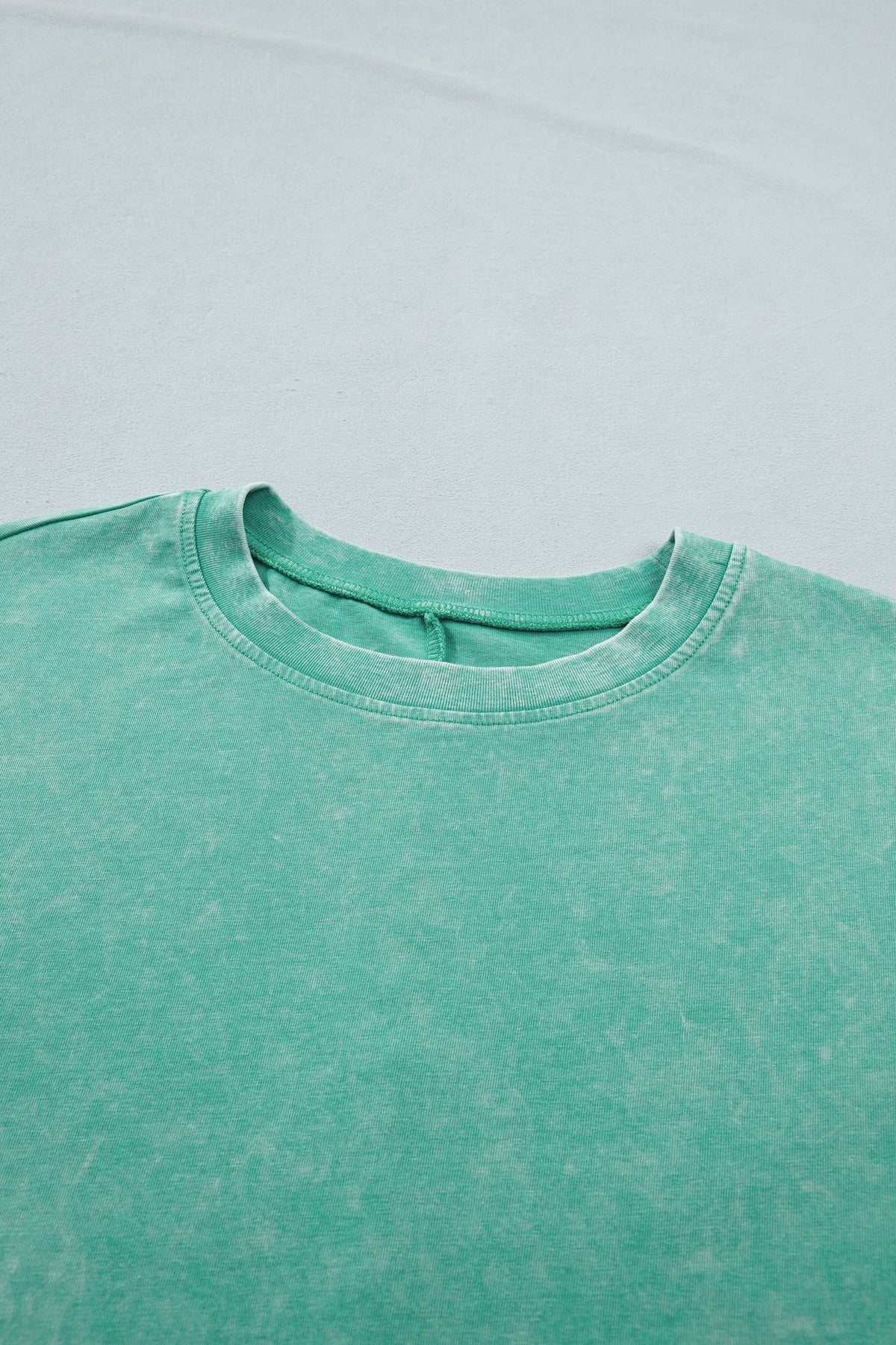 Solid Mineral Washed Short Sleeve Oversize Tee