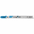 BOSCH T118EF 5pc. 3-5/8 In. 14-18 TPI Flexible for Metal T-Shank Jig Saw Blades