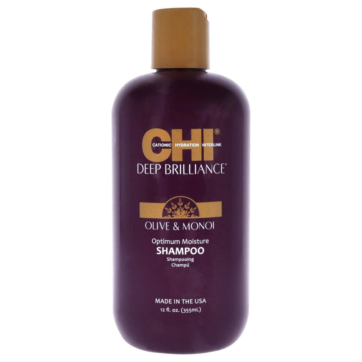 CHI Deep Brilliance Optimum Moisture Shampoo, 12 oz - New in Box
