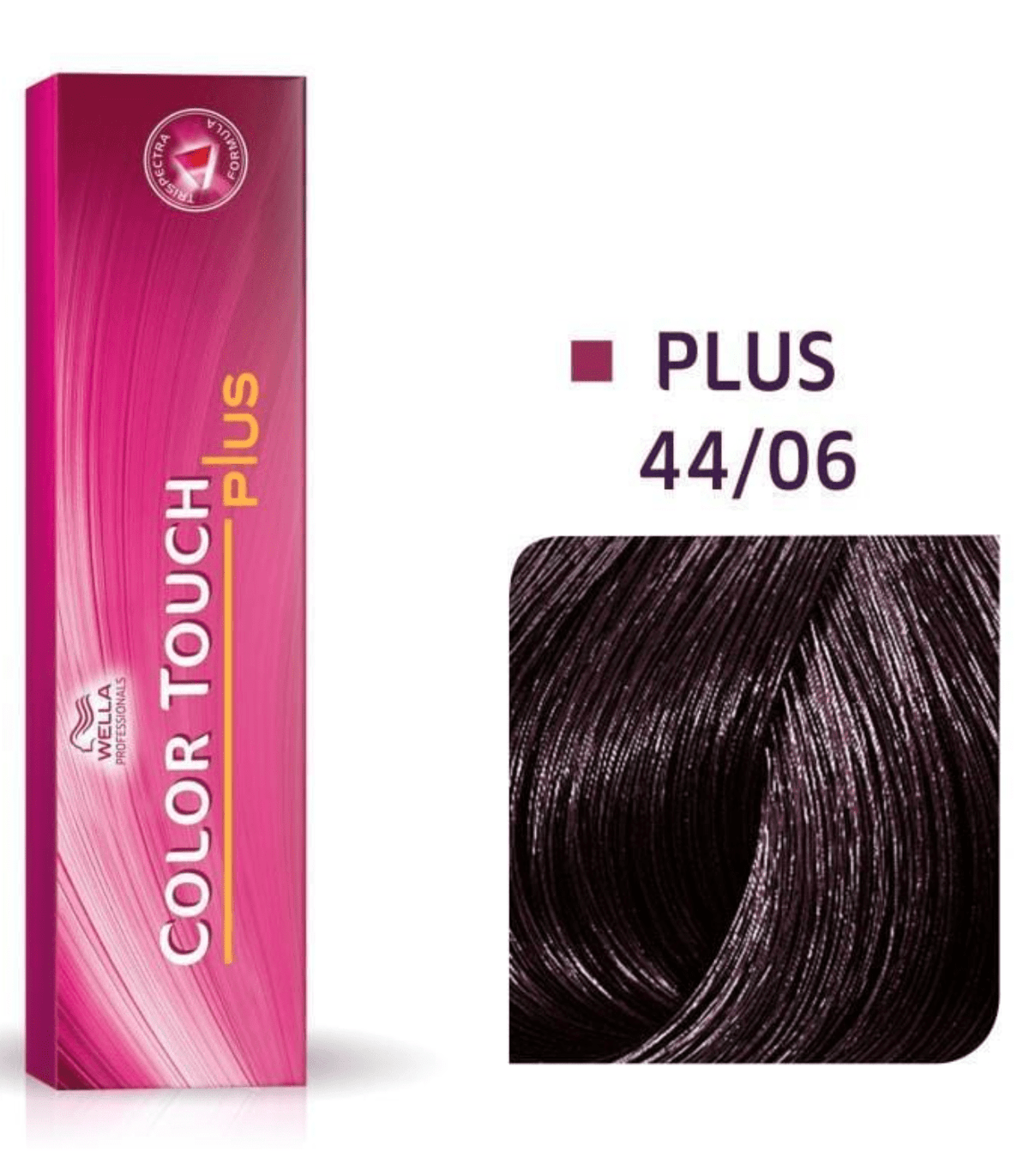 Color Touch Plus Demi-Permanent Color - 44 06 Intense Medium Brown-Natural Violet by Wella for Unisex