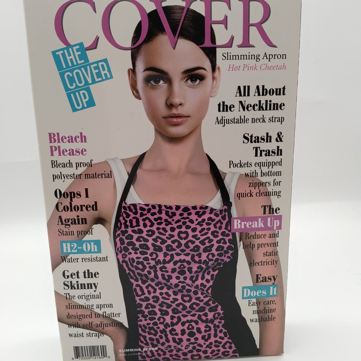Cricket Water Resistant Slimming Apron Hot Pink Cheetah