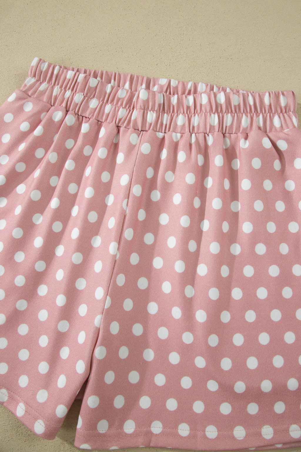 Polka Dot Relaxed Top & Drawning Shorts Set
