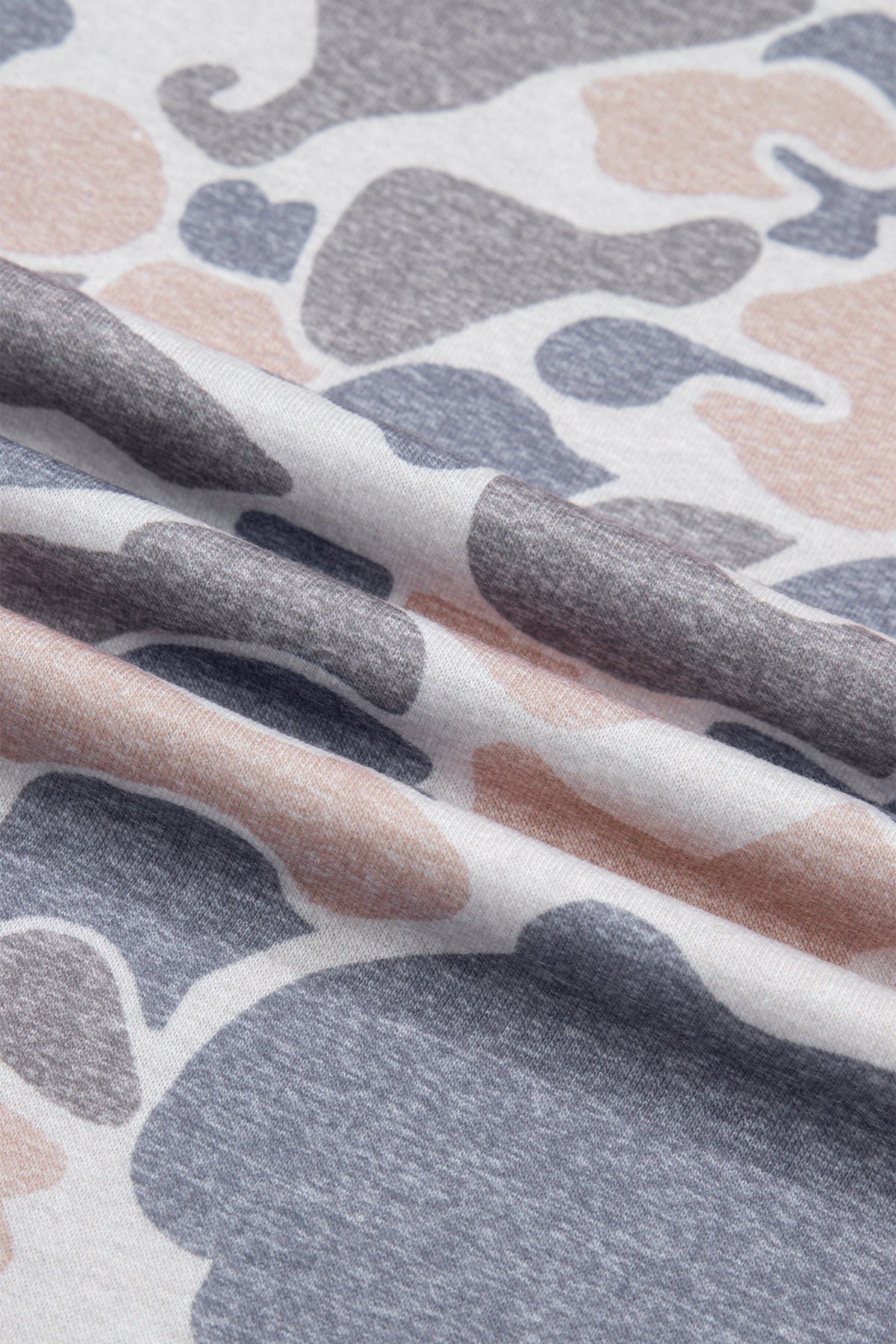 Camo Colorblock Denim Raglan Short Sleeve Tee