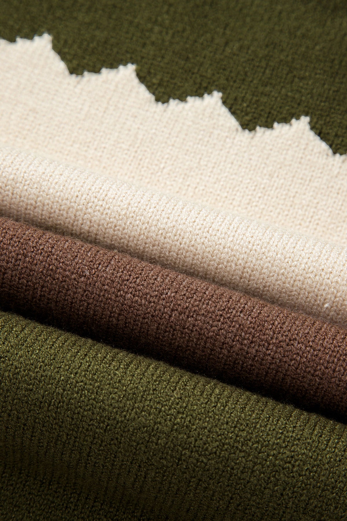 Colorblock Crew Neck Drop Shoulder Sweater