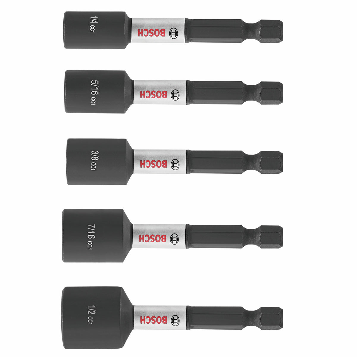 BOSCH ITDNSV205 5 pc. Driven 2-9/16 In. Impact Nutsetter Set