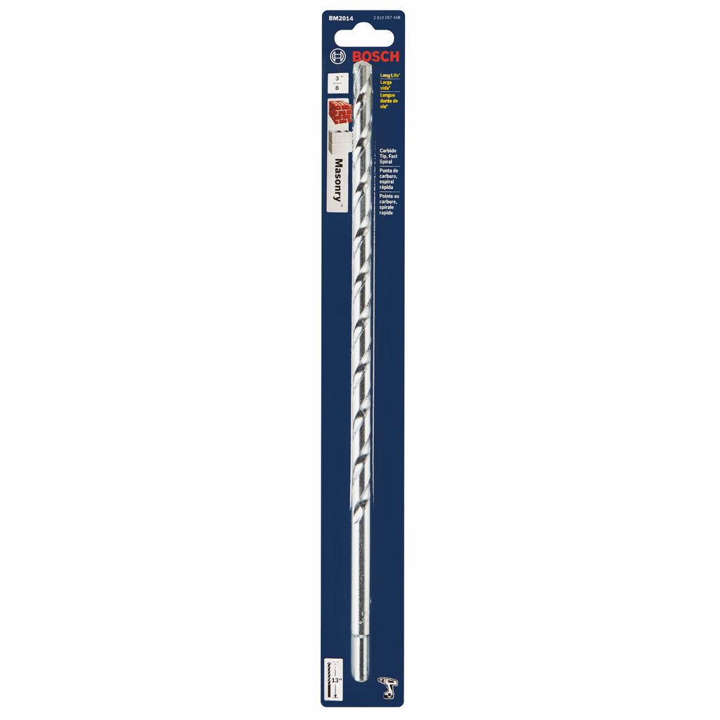 BOSCH BM2014 3/8 In. X 11 In. X 13 In. Fast Spiral Rotary Masonry Drill Bit