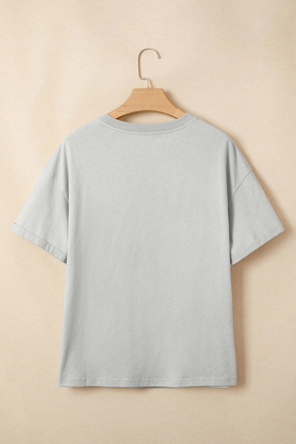 Floral Crochet Ribbon Bow Patched T-Shirt