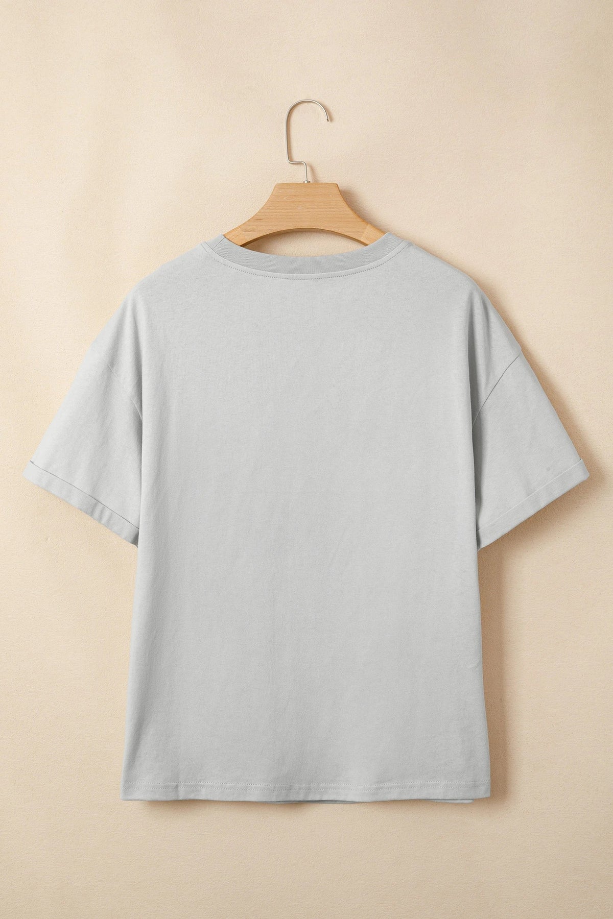Floral Crochet Ribbon Bow Patched T-Shirt