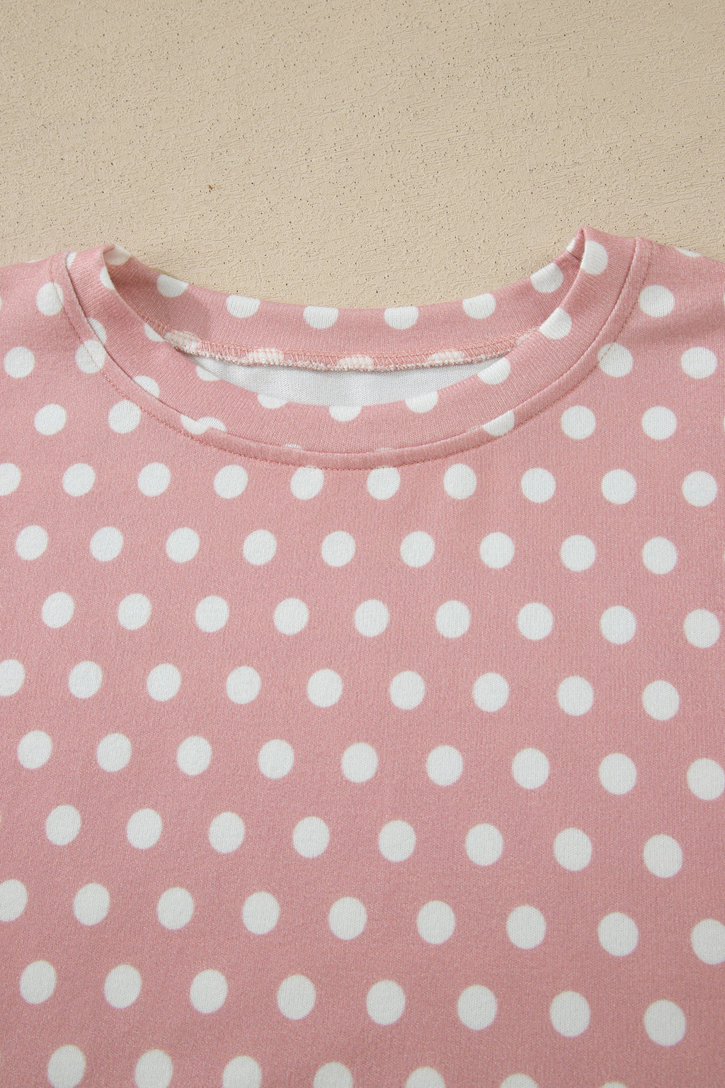 Polka Dot Relaxed Top & Drawning Shorts Set