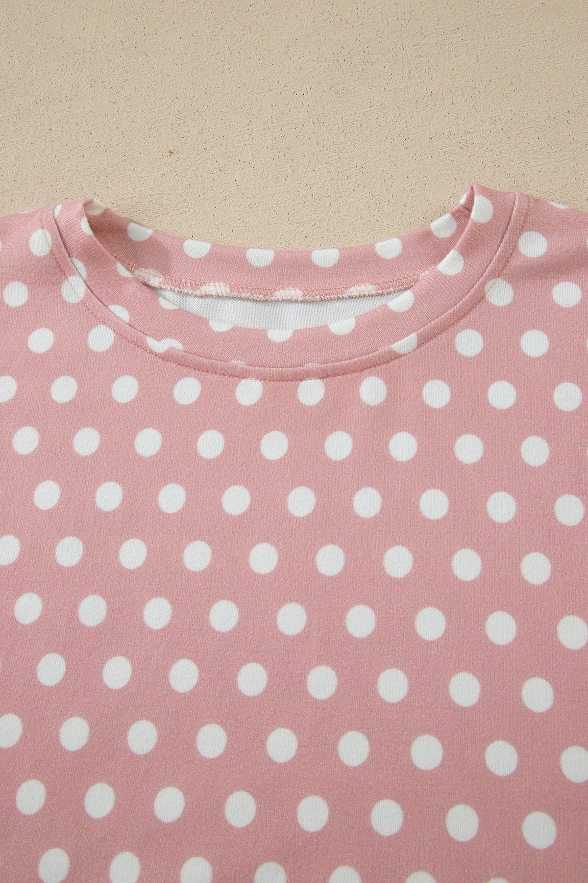 Polka Dot Relaxed Top & Drawning Shorts Set