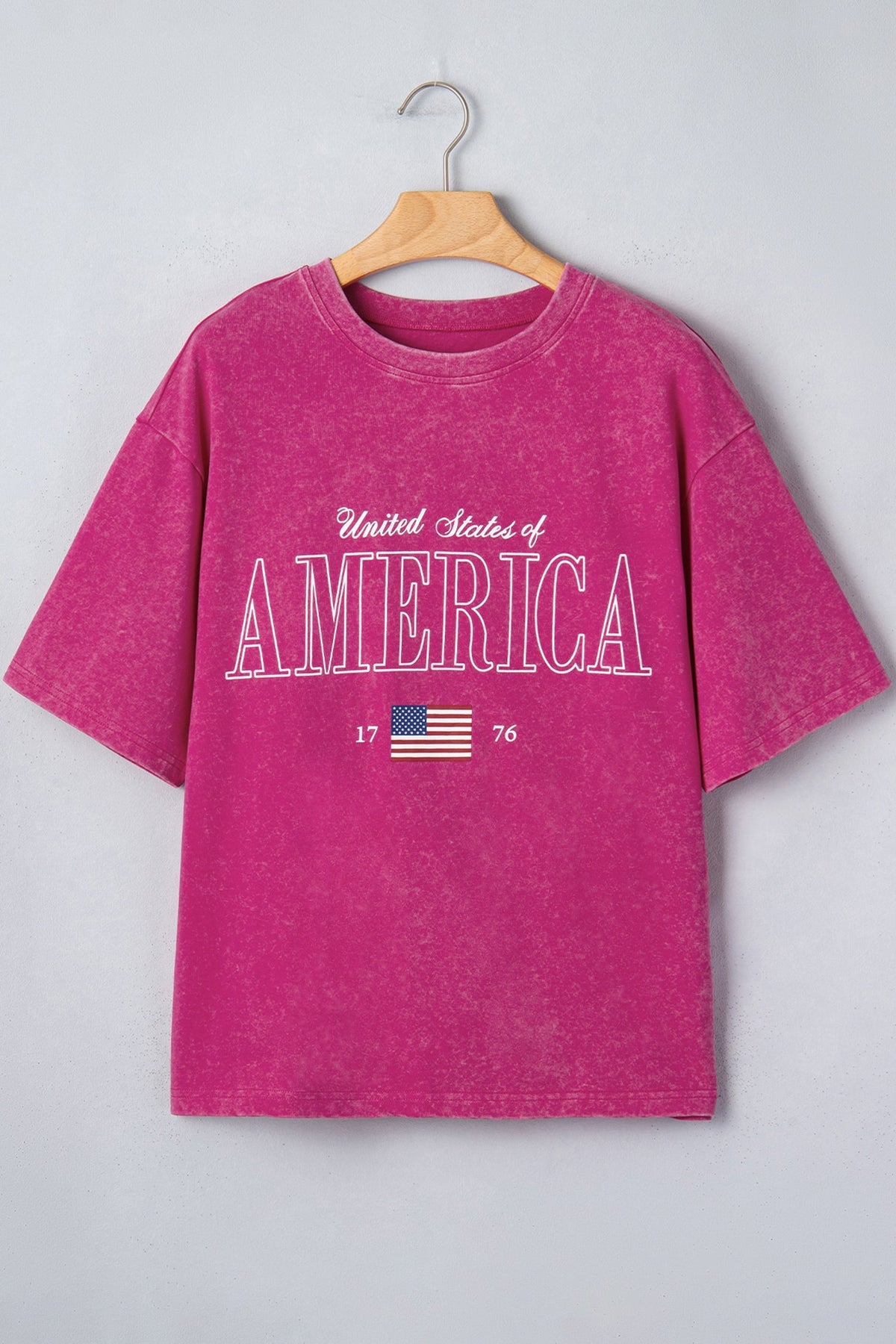 AMERICA 1776 Flag Mineral Wash Graphic Tee