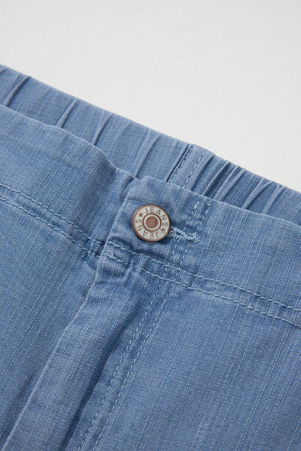 Plus Size Denim Ruffle Hem Wide Leg Jeans
