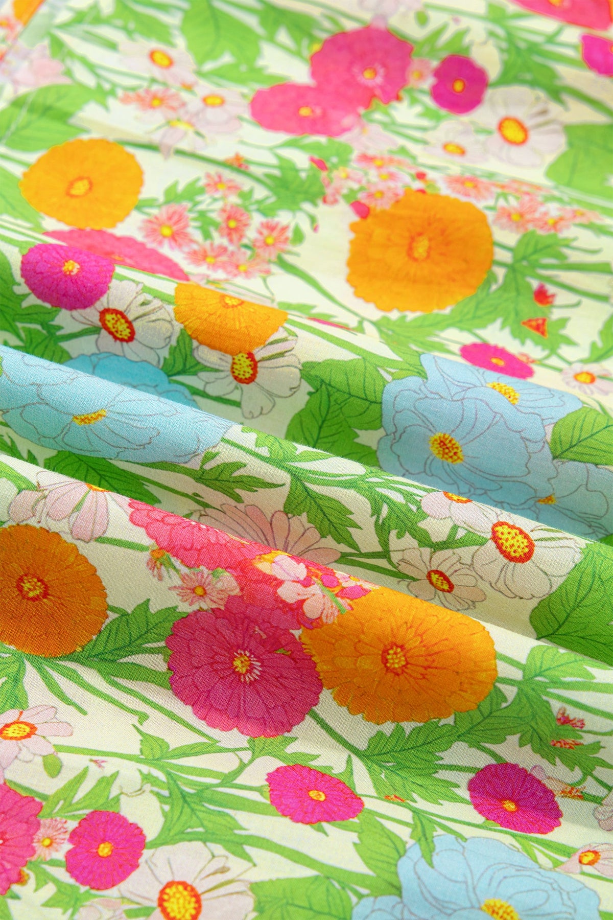 Floral V-Neck Short Puff Sleeve Maxi Dress