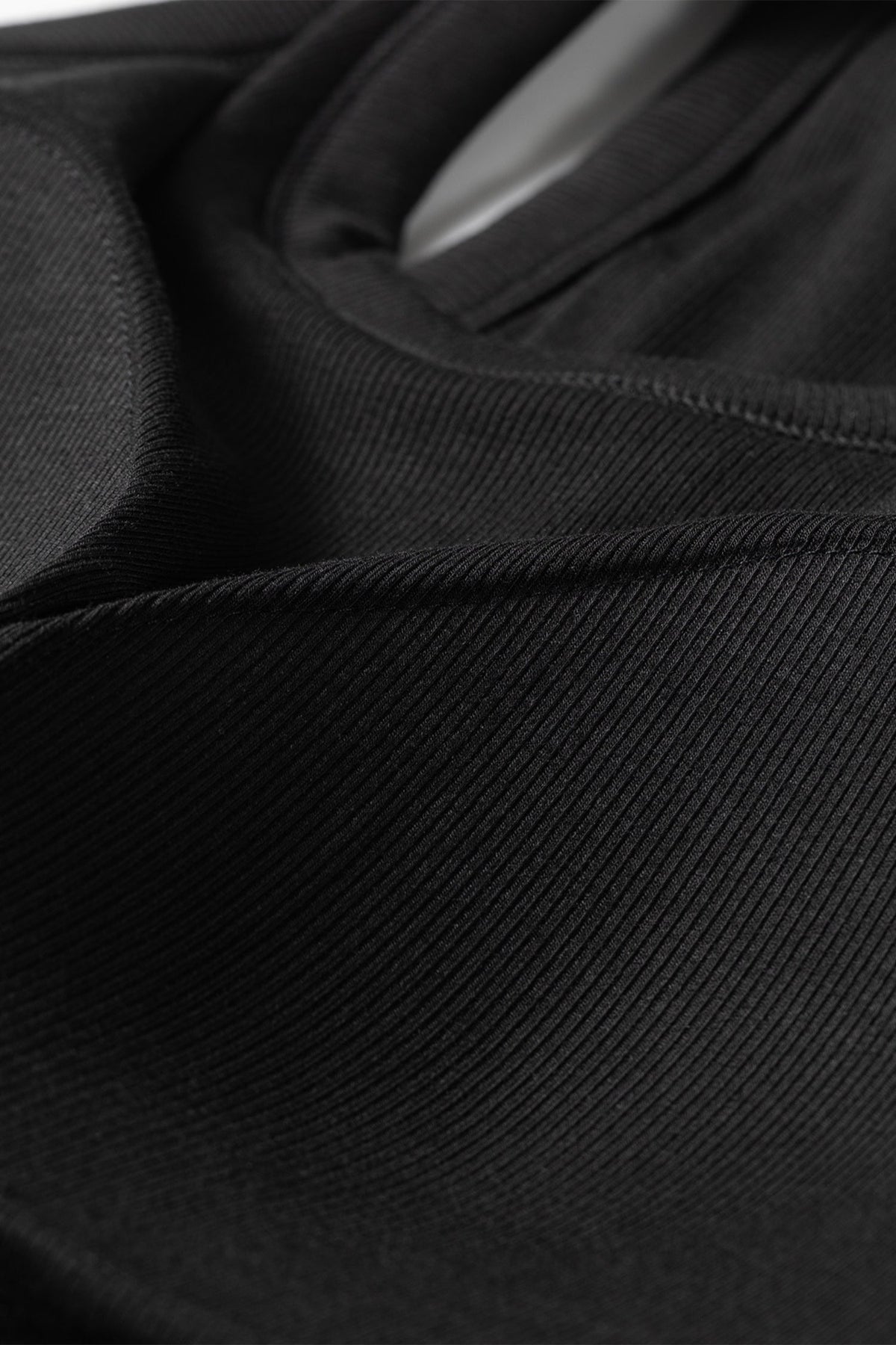 Solid Ribbed Knit Padded Tank Top