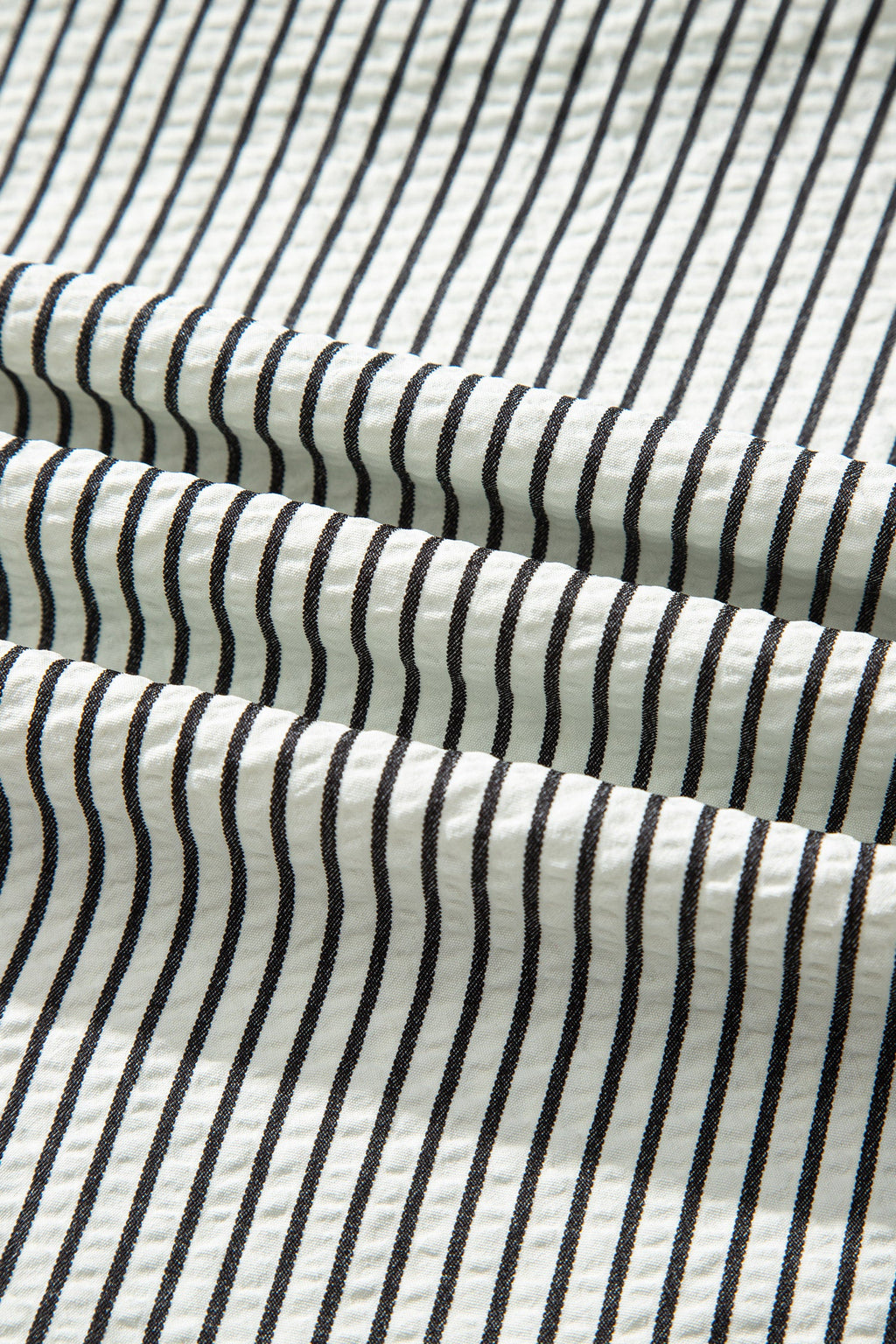 Stripe Frilled Half Buttoned Maxi Dress
