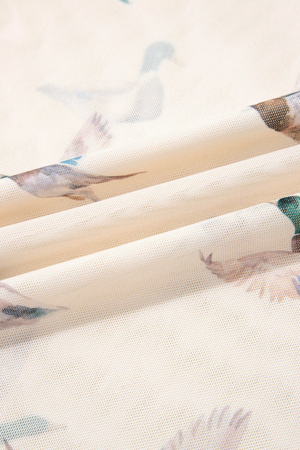 Sheer Mallard Mesh Short Sleeve Top