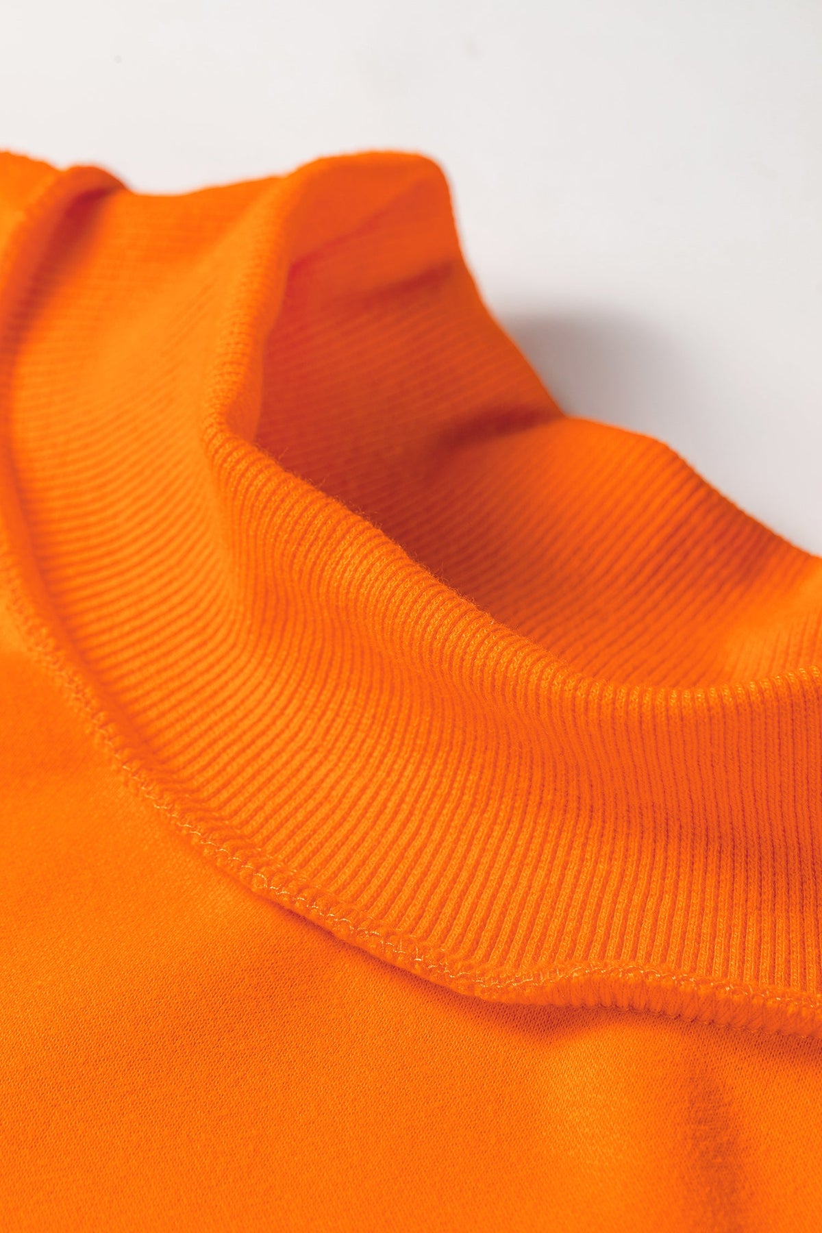 Solid Reversible Mock Neck Oversized Sweatshirt