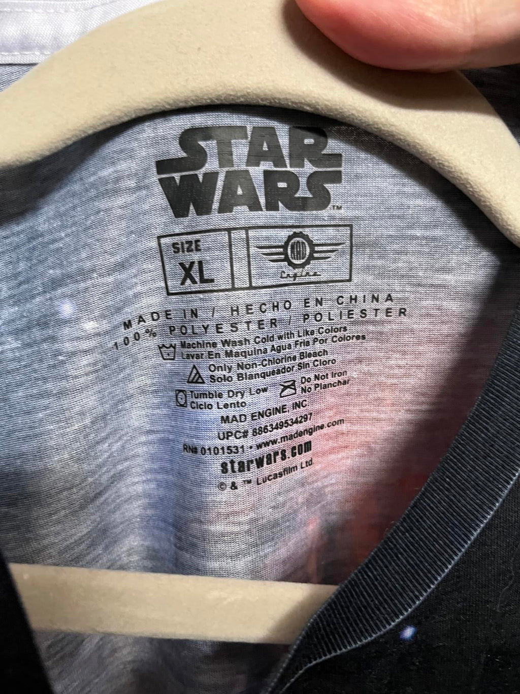 Star Wars Movies All Over Print T-shirt -XL