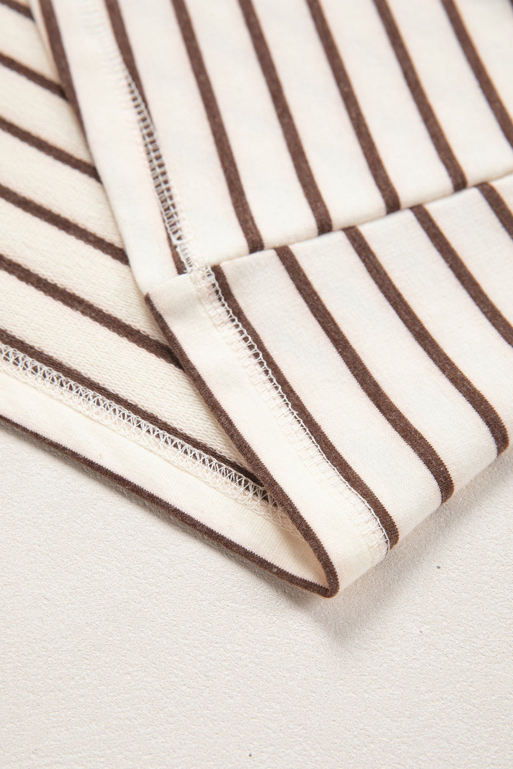 Stripe Ribbed Trim Round Neck Tank Top
