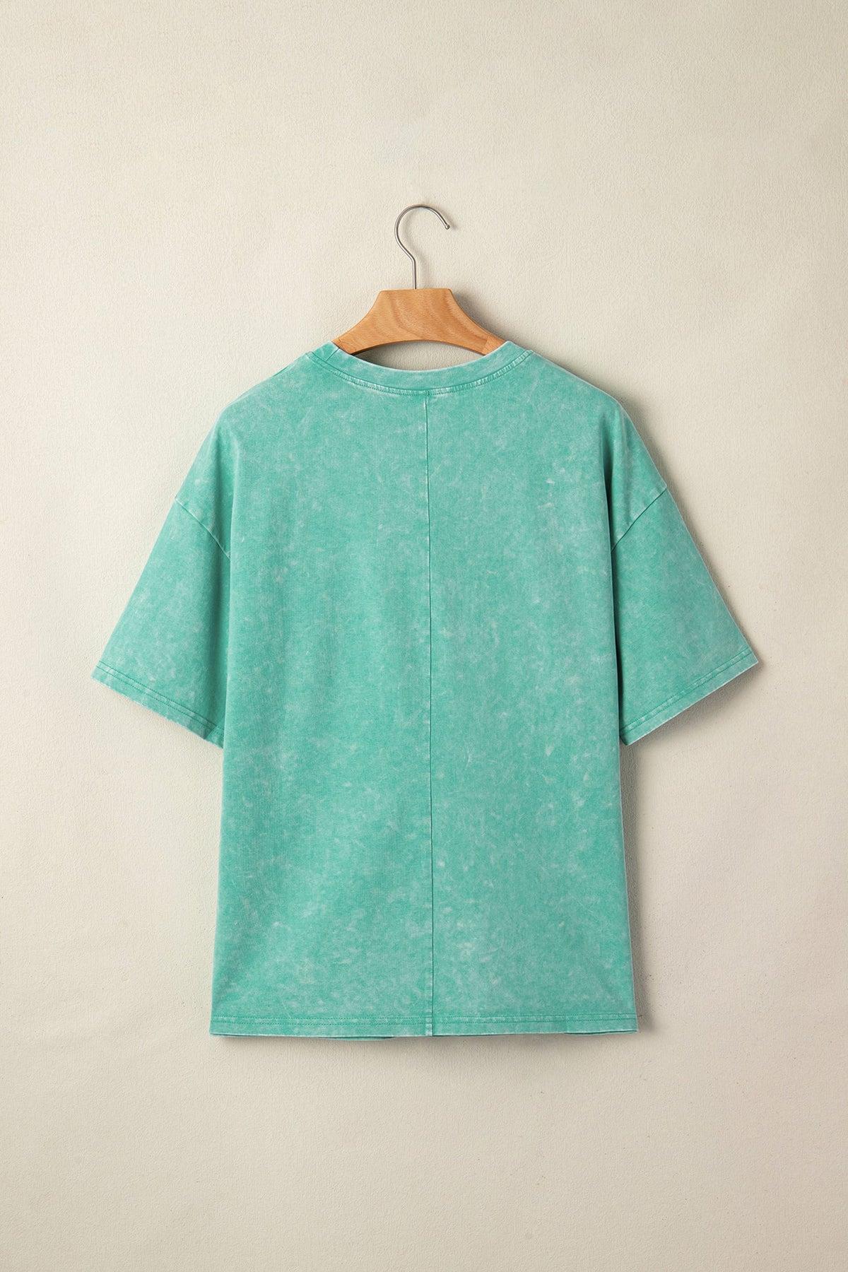 Solid Mineral Washed Short Sleeve Oversize Tee